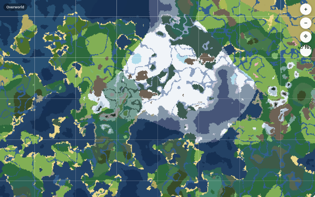Map preview of the Frostgate seed