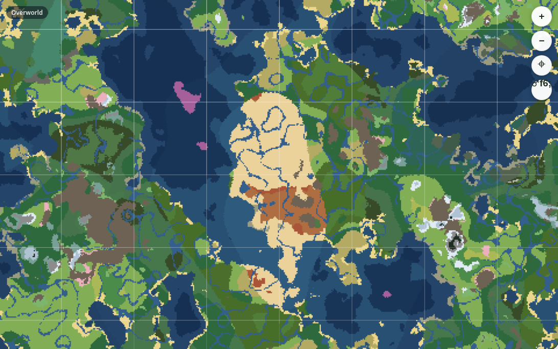 Map preview of The Oasis Hamlet seed